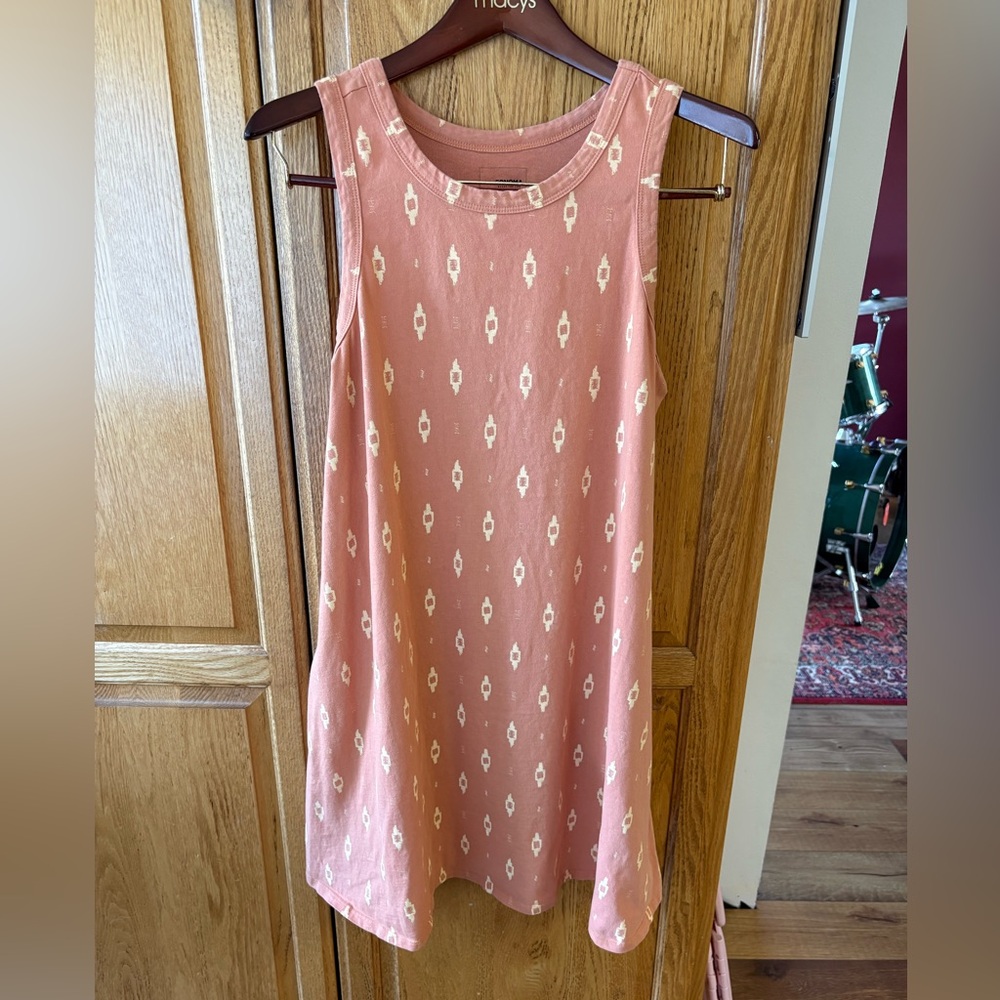Sonoma orange western dress with POCKETS!!
